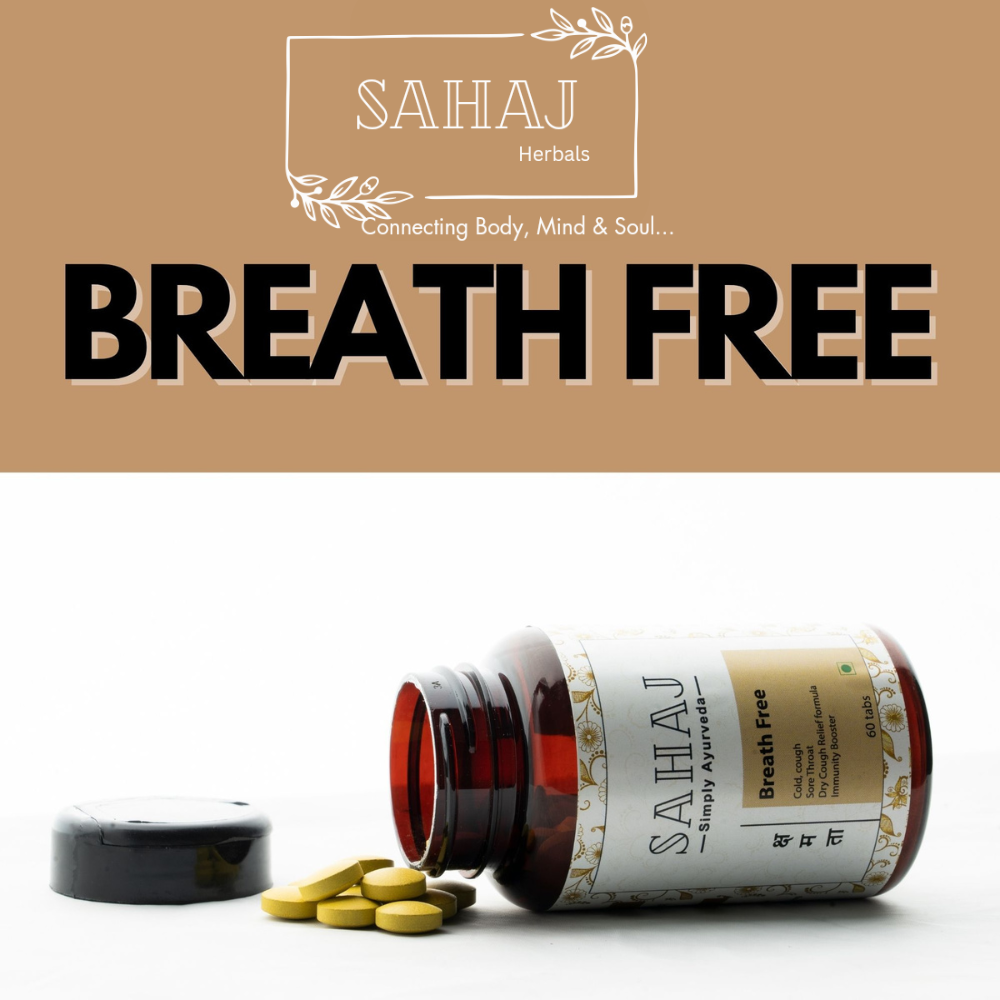 Kshamata Breathe Free Ayurvedic Tablet |Turmeric Extract - 60Veg Tablet