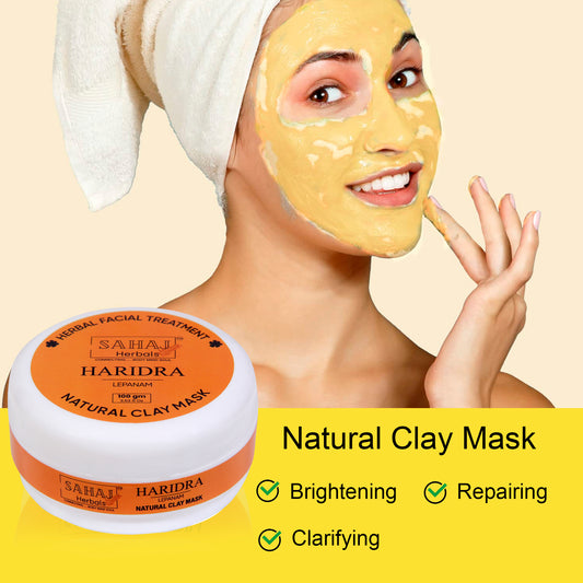 Sahaj Haridra Ayurvedic clay Mask with Turmeric