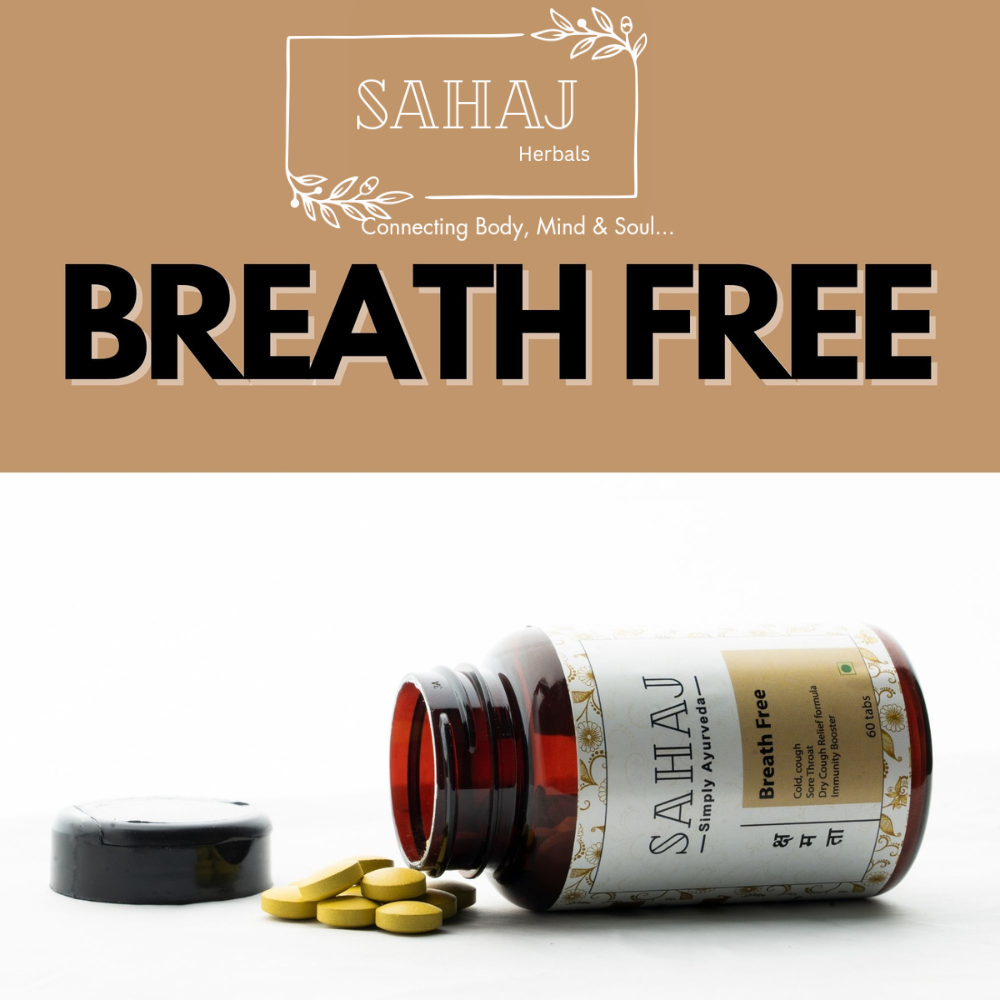 Kshamata Breathe Free Ayurvedic Tablet |Turmeric Extract  - 60Veg Tablet