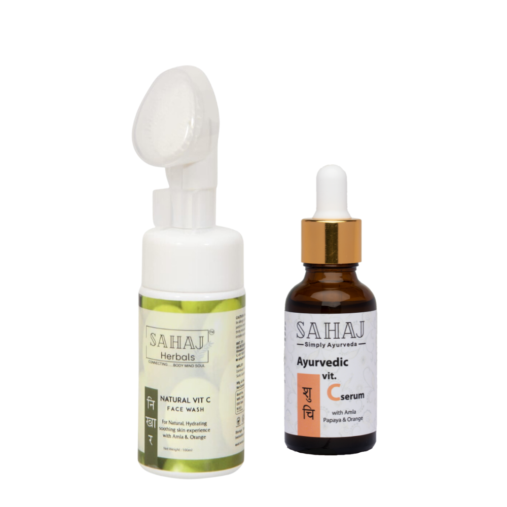 Sahaj Pimples Free Combo (Face Wash+Vit C Serum)